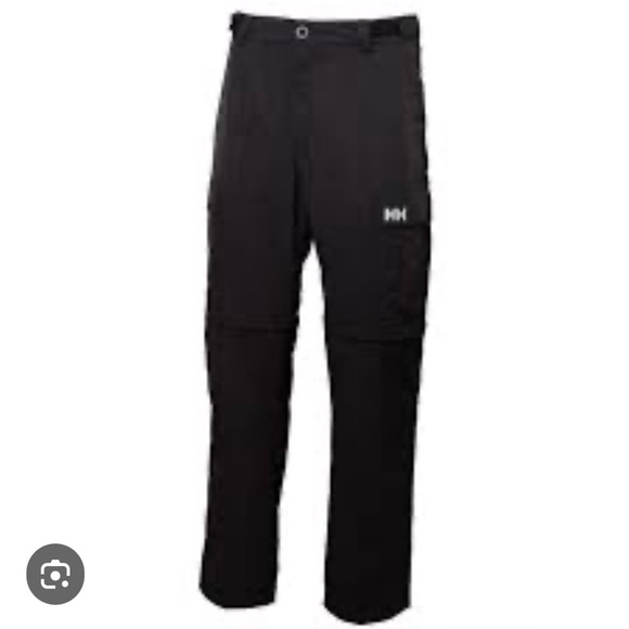 Helly Hansen Jotun Convertible Pants Black Mens Zip Off Hiking  Outdoor Sz 32 - Picture 1 of 12